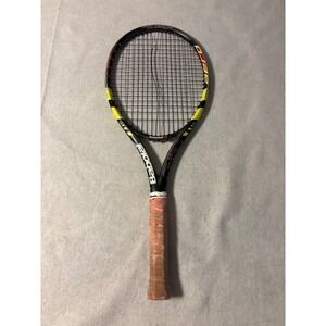Babolat AeroPro Control Tennis Racquet Black Yellow Fair Broken String 98sq in